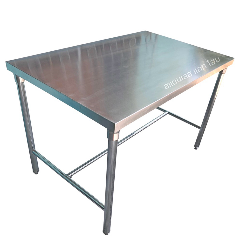 โต๊ะสแตนเลส เกรด 304 โต๊ะเตรียมอาหาร ขนาด 70x110x75 cm งานผลิตไทย เชื่อมแน่น แข็งแรงมาก