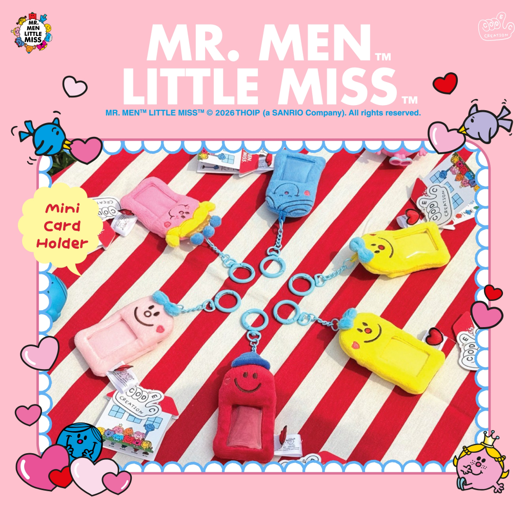 Keychain mini card holder (Mr.men and Little miss)