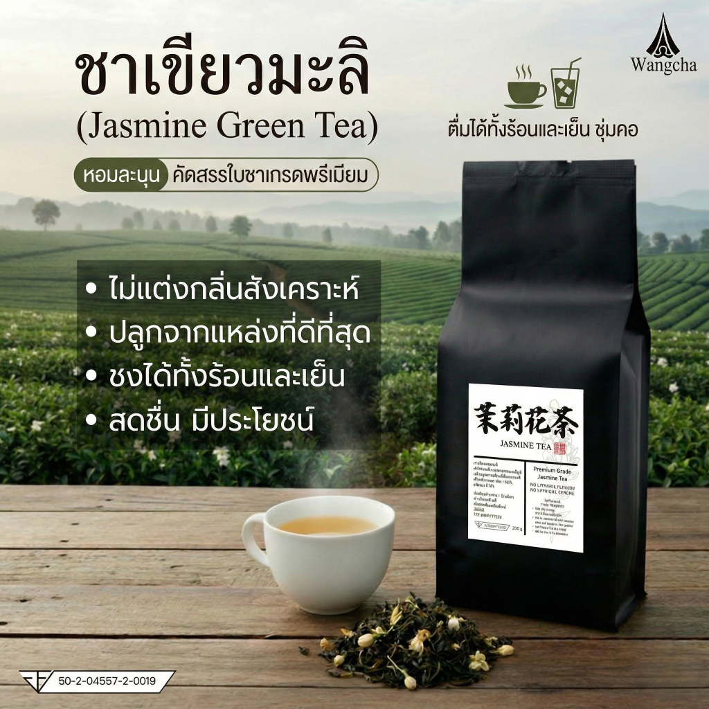 ชามะลิ เกรดพรีเมี่ยม 200 กรัม