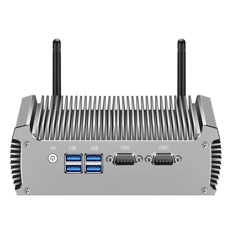 BEBEPC Industrial Mini PC Inter Core i7-5500u Support Ubuntu Linux WiFi Compact Computer with 2xLAN 