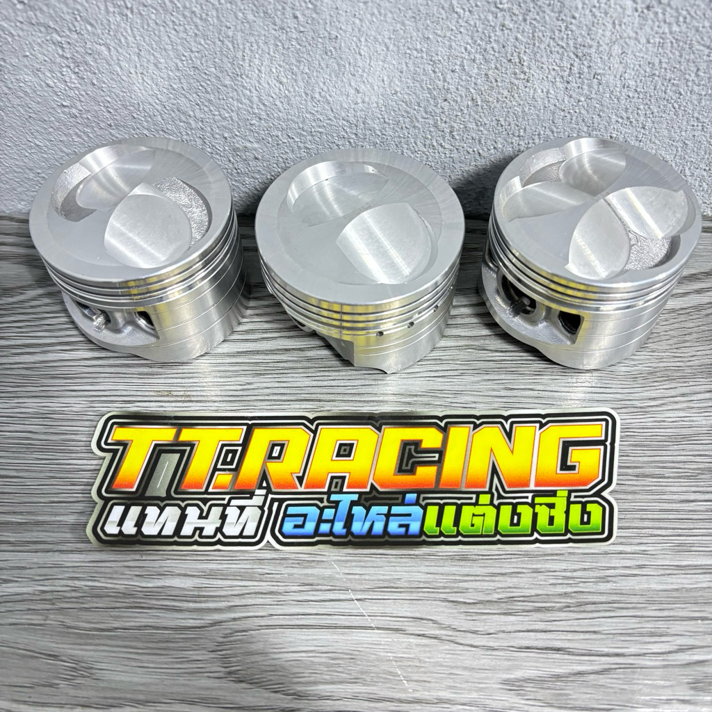 ลูกสูบแต่งหัวนูน53/54/56 สลัก13 พร้อมปาดหัวหลบวาล์ว พร้อมส่ง
