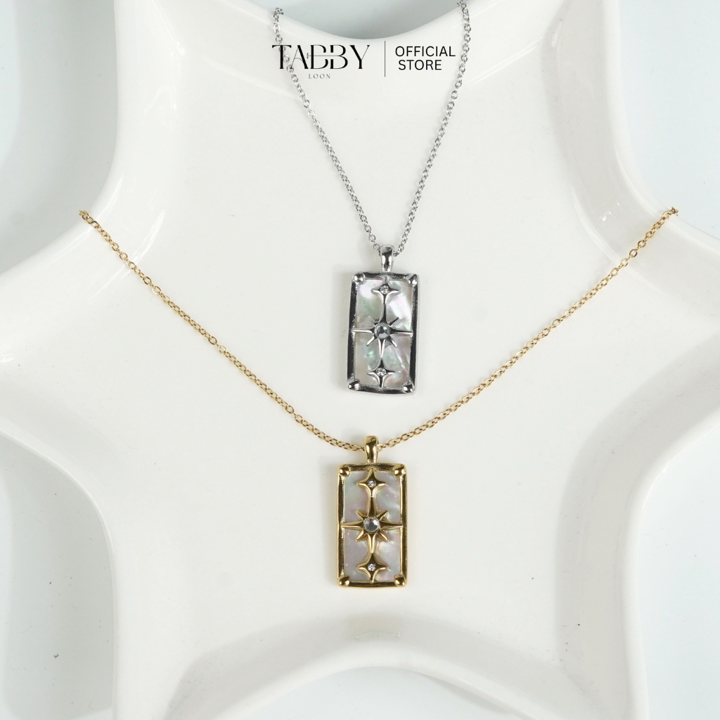 Tabby Loon Polaris Necklaceสร้อยดวงดาว สร้อยสเเตนเลสดาว(แถมกล่อง)