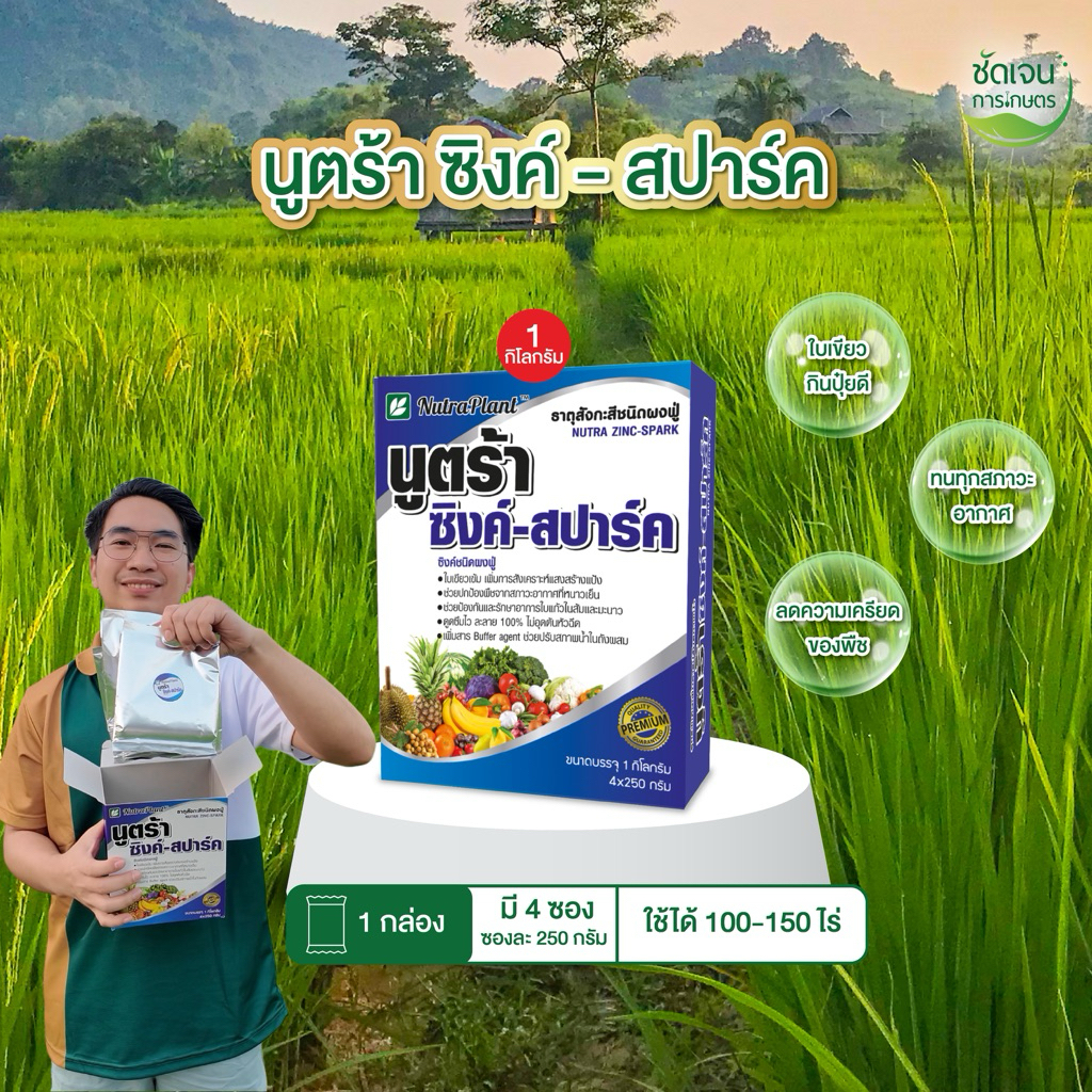 NutraPlant นูตร้าซิงค์-สปาร์ค บรรจุ 4 ซอง 250 กรัม คุณภาพสูง ราคาประหยัด