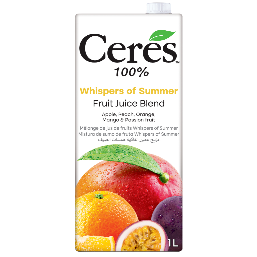 Ceres วิสเปอร์ออฟซัมเมอร์ 1000 มล. น้ำผลไม้ 100เปอร์เซ็นต์ มีวิตามินซีสูง