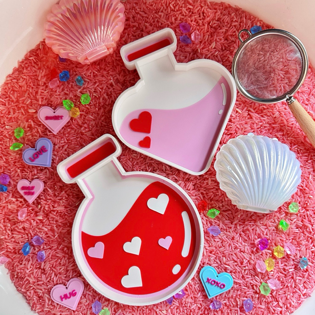 พร้อมส่ง🇹🇭 งานปริ้น3D ถาดต้อนรับวันValentine💕