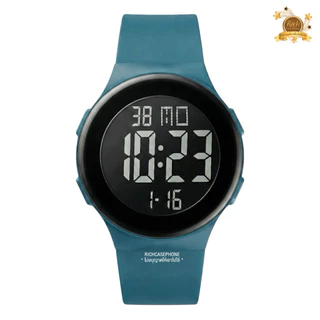 นาฬิกาข้อมือ TOMI - โทมิ แท้ รหัส TM1 กันน้ำ 100% ไฟ LED เต็มจอ หน้าปัดกลม 42 MM. สายซิลิโคนเรซิ่น มี 15 สี