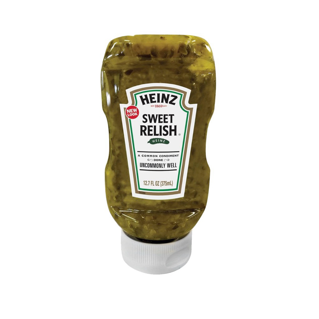 ไฮน์ Heinz Organic Yellow mustard/Hot Dog Relish/Heinz Sweet Relish 375ml