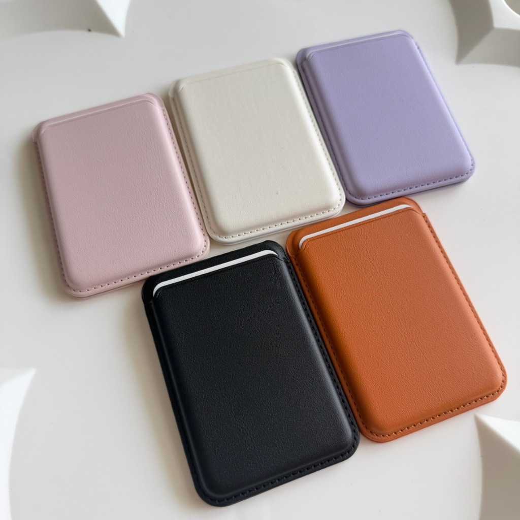 พร้อมส่ง Magsafe wallet กระเป๋าใส่บัตรหนังแม่เหล็กสําหรับ IPhone 16 15 14 13 Pro Max ราคา ถูกที่สุด ดีลบีเคเค แกลเลอรีภาพที่ 2