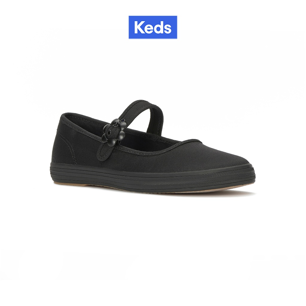 KEDS รองเท้าผ้าใบ รุ่น MAISIE MARY JANE GROSGRAIN สีดำ ( KW-MAMJ-5-002 )