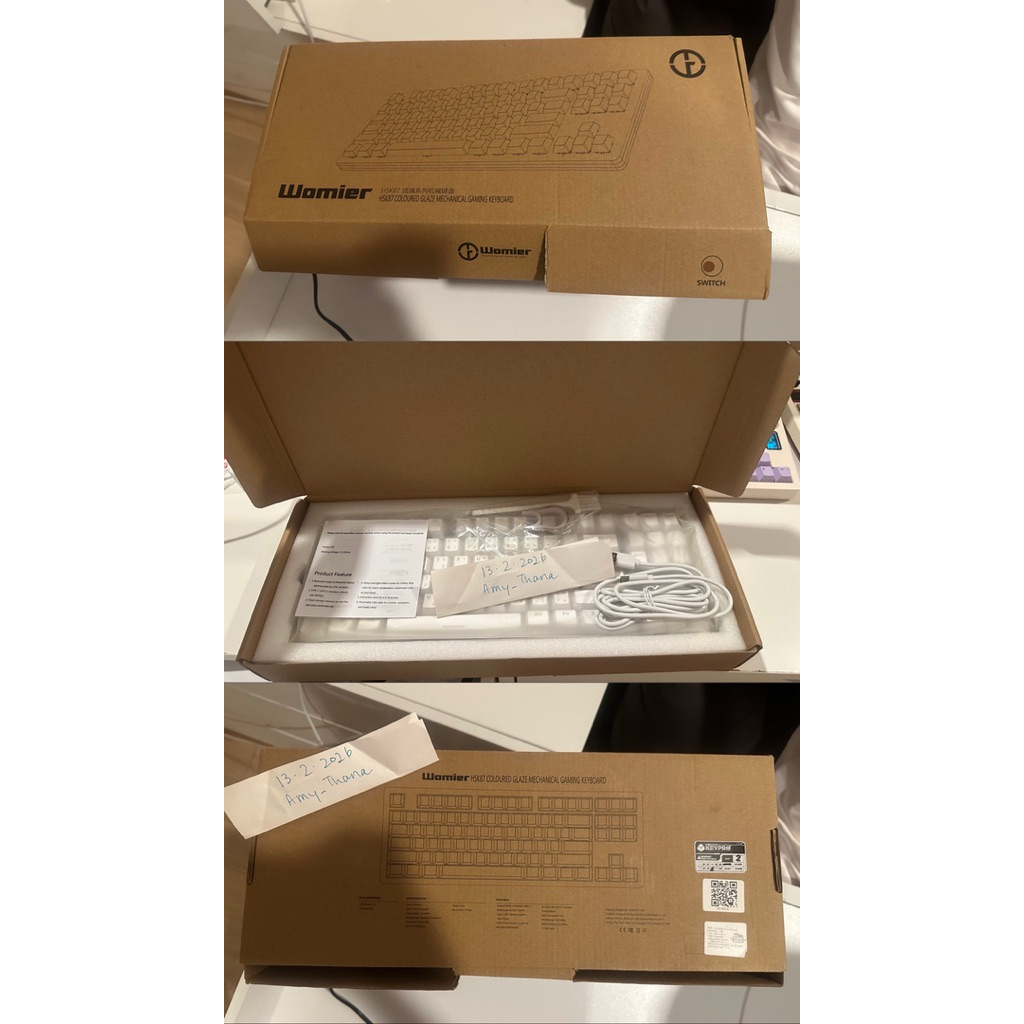 New ใหม่ womier k87 brown switch- กล่องขาด