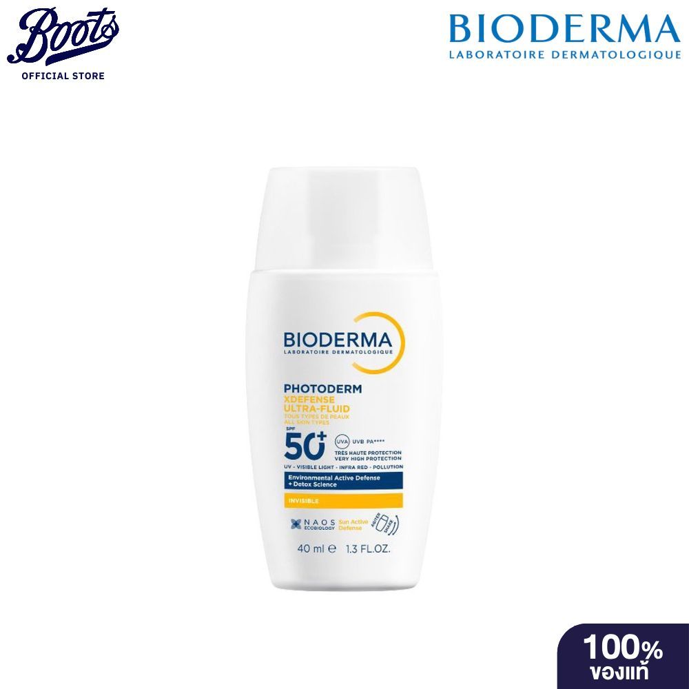 BIODERMA ไบโอเดอร์มา โฟโตเดิร์ม เอกซ์ดิเฟนซ์ อัลตรา ฟลูอิด เอสพีเอฟ50+ อินวิชซิเบิล 40 มล.