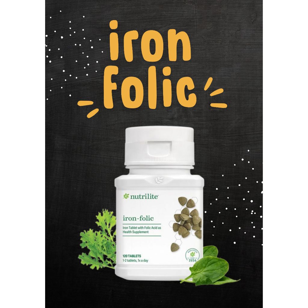 Iron Folic ไอร่อน โฟลิค หรือ สปิเนสพลัส (ผักโขม) บรรจุ 120 เม็ด