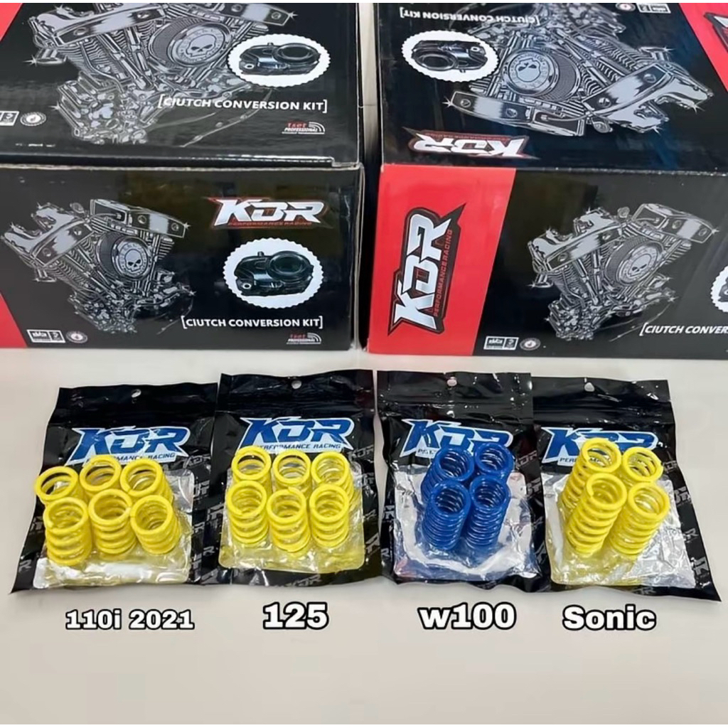 สปริงคลัชแต่ง KDR 125-110i 2021-W100-Sonic ตัวดั้งเดิม ลูกเดิมถึง70สบาย
