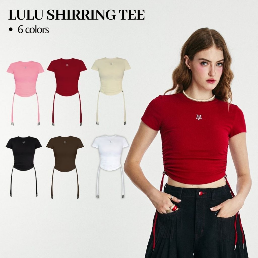Merge Official - Lulu Shirring Tee (พร้อมส่ง)