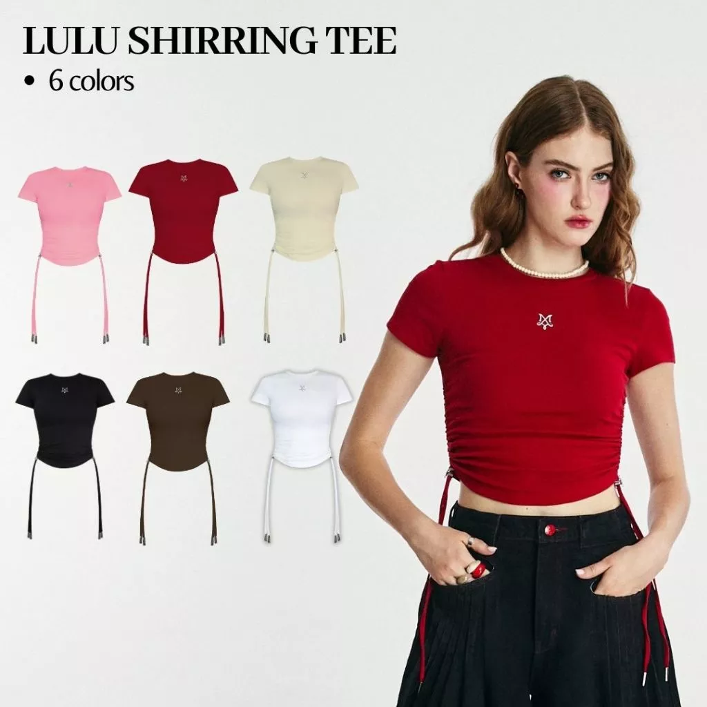 Merge Official - Lulu Shirring Tee (พร้อมส่ง)