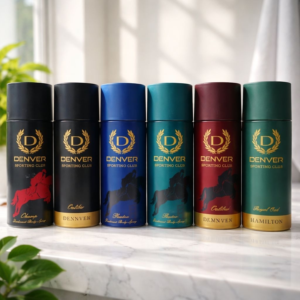Denver sporting club deodorant body spray 165ml สเปรย์ระงับกลิ่นกาย สำหรับผู้ชาย