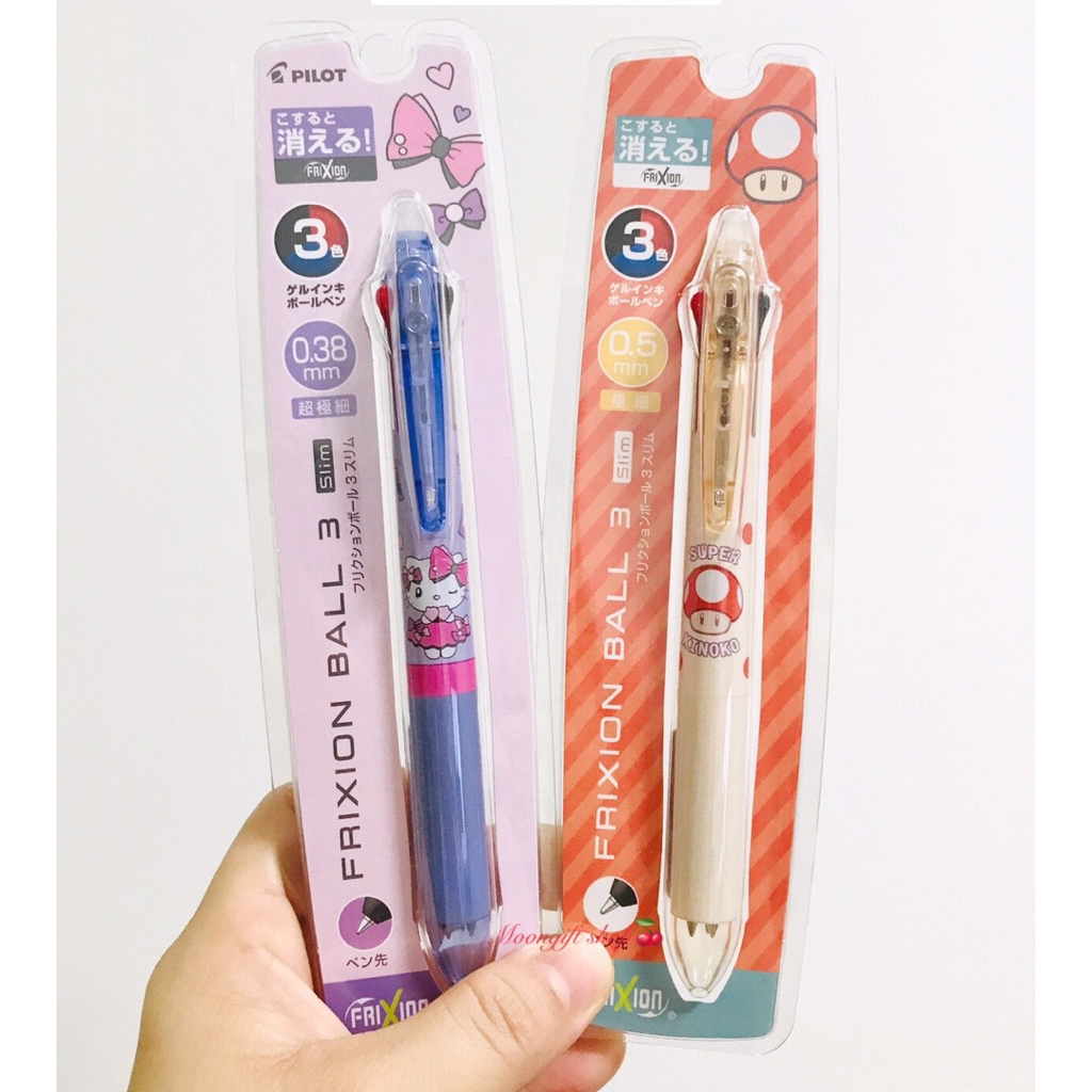 ปากกาลบได้ Pilot Frixion 3in1 ลิมิเต็ด Hello Kitty Mario USJ ของแท้