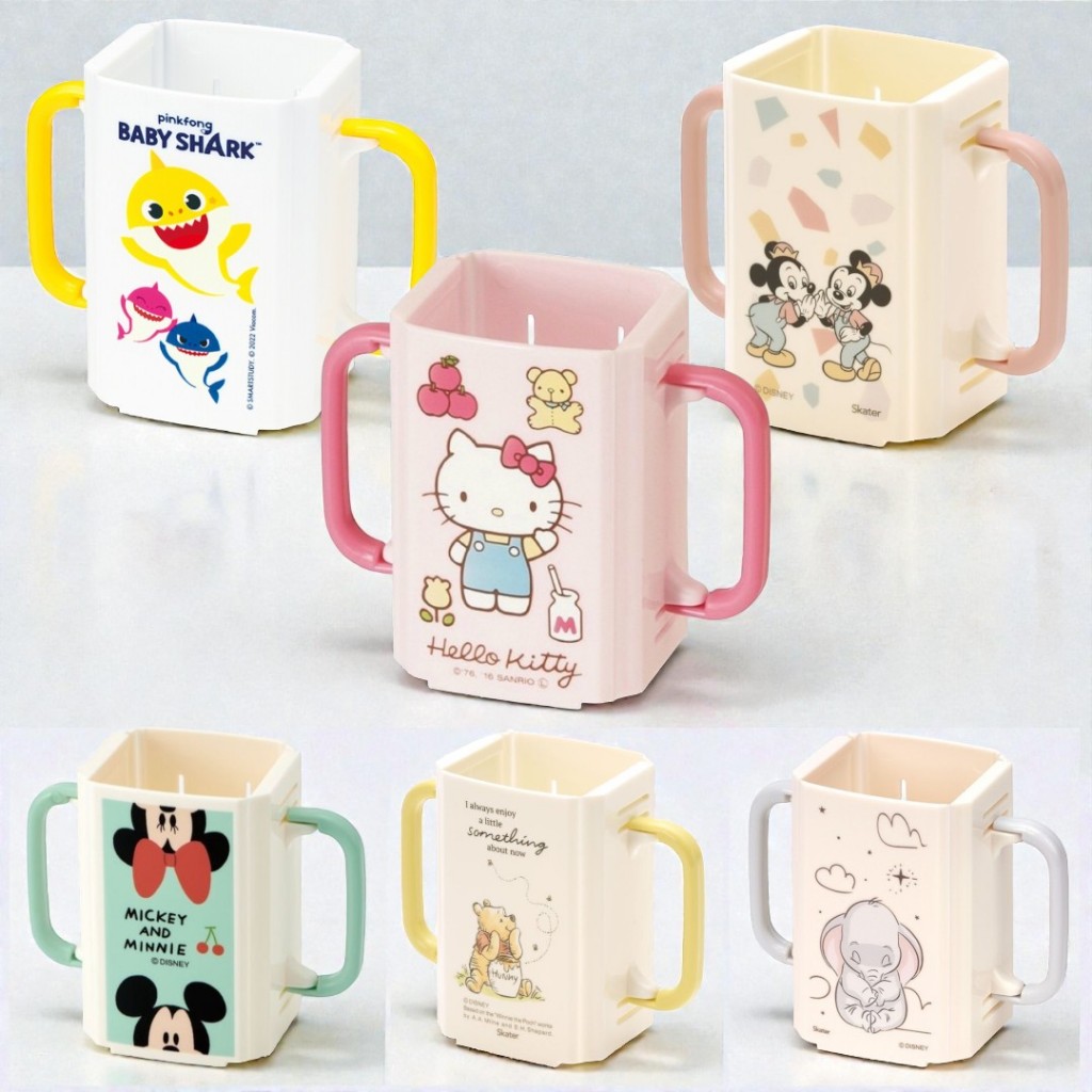 กล่องกันบีบ กล่องกันบีบกล่องนม Skater และ Combi ลายใหม่ Kitty Mickey หมี Pooh Doraemon อันปัง Toy Story Disney