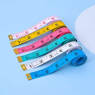 สายวัดผ้า สายวัดรอบเอว ยาว 60 นิ้ว วัดไซส์เสื้อผ้า หลายสี