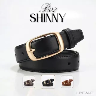 (🇹🇭 พร้อมส่ง) LAMSANG B02 Shiny Belt วัสดุหนัง PU คุณภาพสูง สัมผัสนุ่ม ทนทาน ความกว้าง 2.8 x 105 cm