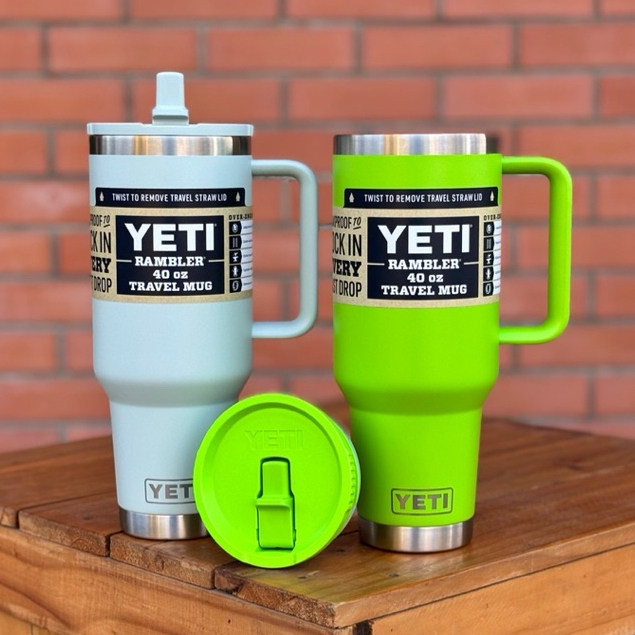 Yeti Rambler 40oz Travel Straw Mug ของแท้