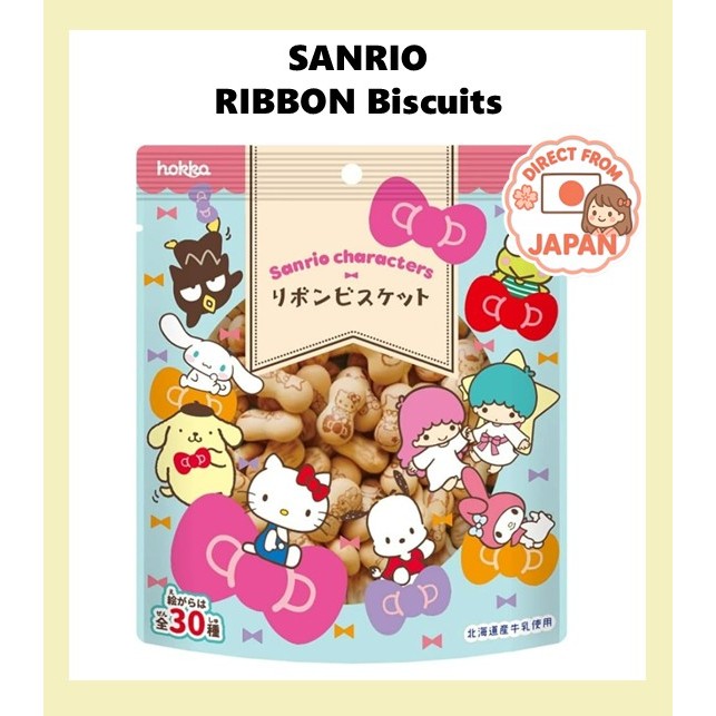 Direct from Japan  hokka <Sanrio> Characters Ribbon Biscuits 42g Stand-Up Packs