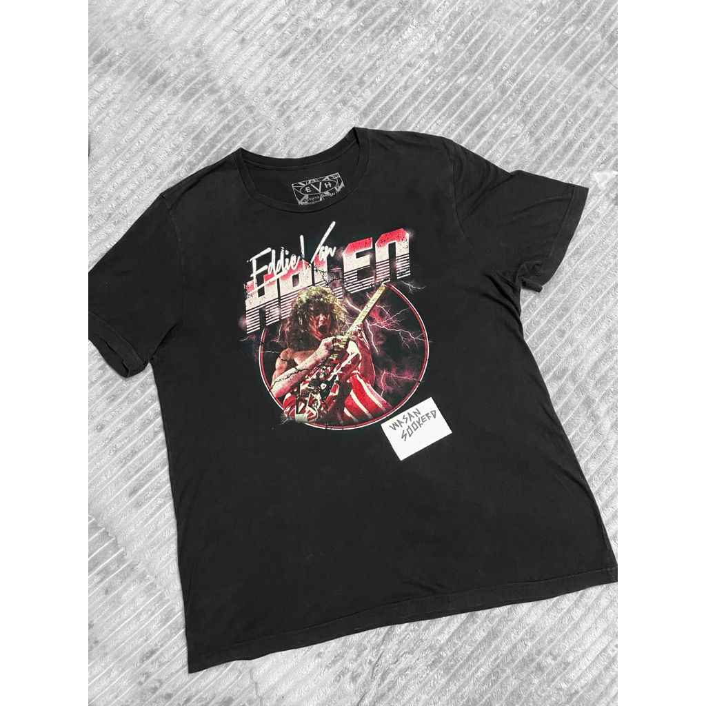 เสื้อยืดลาย Eddie Van Halen ยี่ห้อ EVHแท้ ขนาด2XL