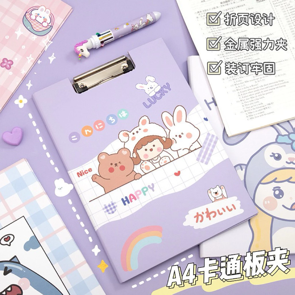 chuanchuan คลิปบอร์ด A4 พิมพ์ลายการ์ตูน thumbnail 5