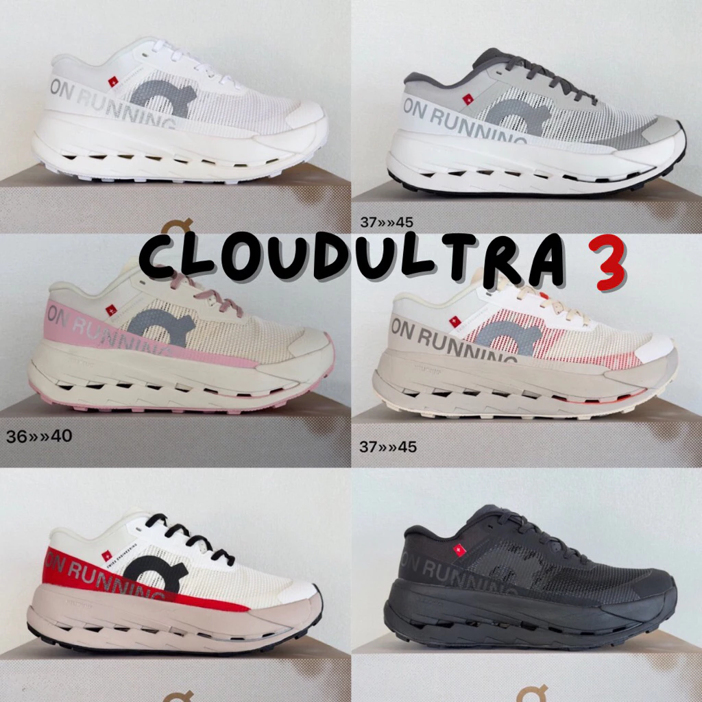 รองเท้าผ้าใบ รองเท้าวิ่ง Cloudultra 3 ใส่เที่ยว ราคาพิเศษ ใส่สวย น้ำหนักเบา มีกล่อง ส่งในไทย