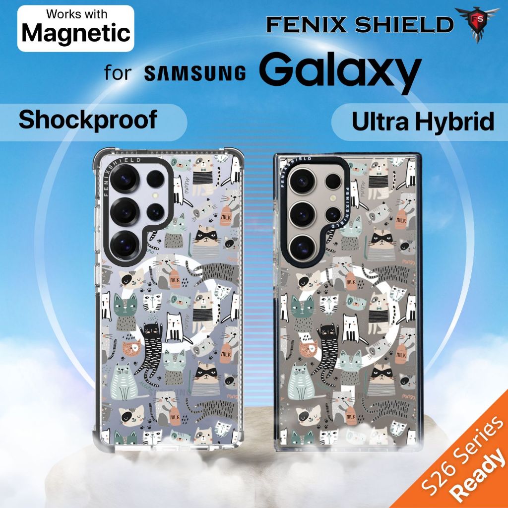 เคส FenixShield - [ BABYCAT ] สำหรับ Galaxy S26 / S25 / S24 / S23 / FE / Plus / Ultra