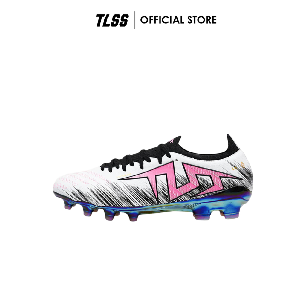 TLSS STRIKER SONIC ESSENCE FG - WHITE/BLACK/PINK (SF2201-01)  รองเท้าฟุตบอล TLSS TRIKER SONIC ESSENC