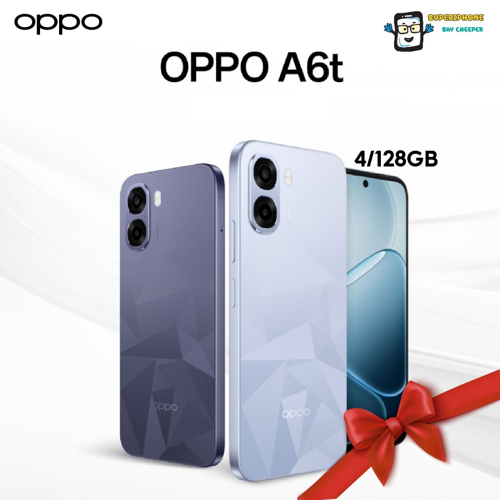 OPPO A6t รุ่น 4G(4/128GB)จอ 6.75 เเบตเตอรี่ 6500mAh(By Shopee  SuperTphone1234)
