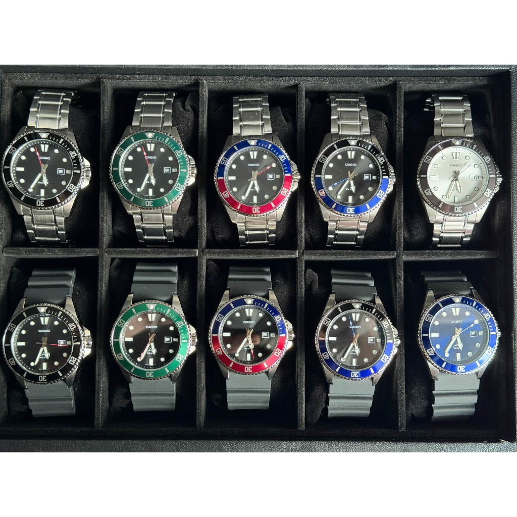 (พร้อมส่ง) CASIO DURO 200 MDV-106 MDV-107 BLACK DIAL