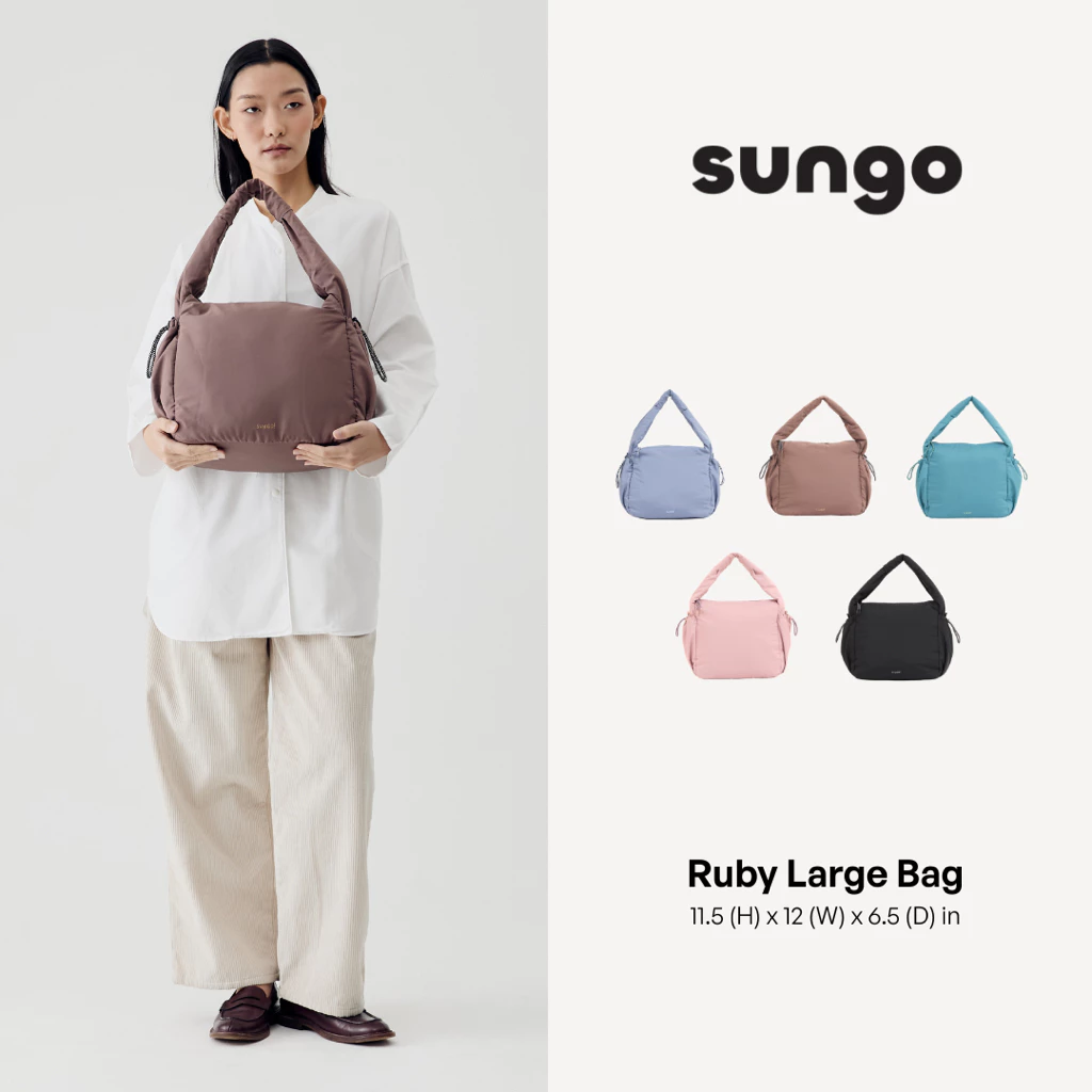 Sungo Ruby Large Puffy Shoulder Bag (SG008-SG022) มี 5 สี กระเป๋าสะพายไหล่ใบใหญ่