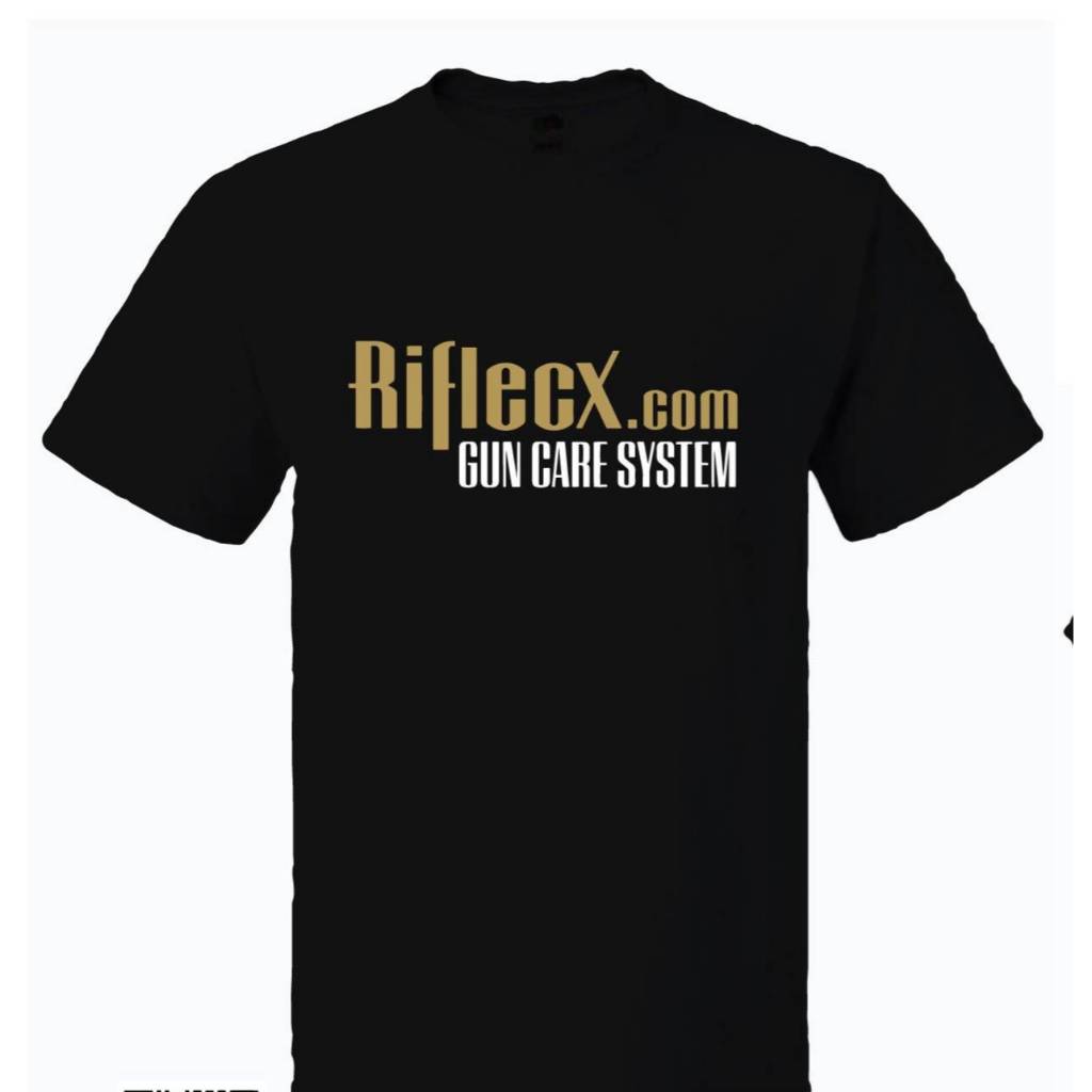 เสื้อยืดRiflecxสีดำมีMและLและXLและXXL