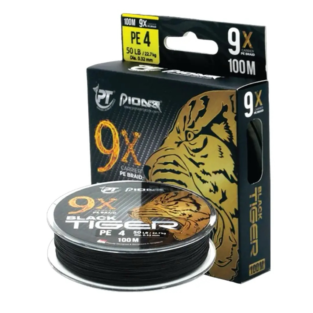 สาย PE Pioneer Tiger X9 (ถัก9) ความยาว 100 เมตร