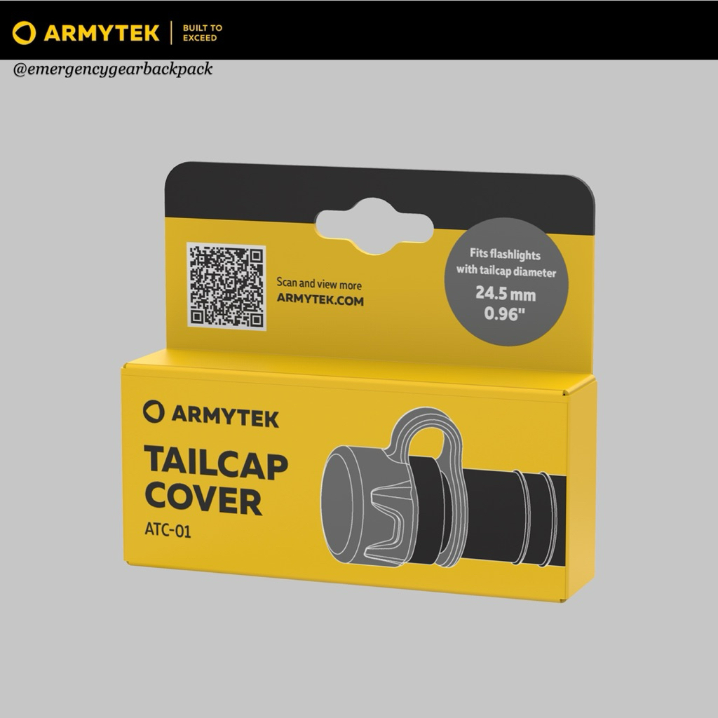 Armytek ATC-01 Tailcap Cover ฝาครอบท้ายกันเศษโลหะ สำหรับไฟฉาย Wizard / Elf / Prime (กันเศษเหล็กติดพอร์ตชาร์จ)