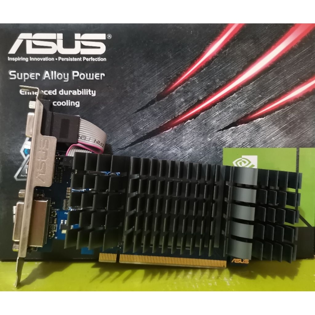 การ์ดจอ ASUS รุ่น Nvidia GeForce GT 730 2GB DDR5 ไม่ต่อไฟเลี้ยง (no box) มือสอง ไม่มีกล่อง