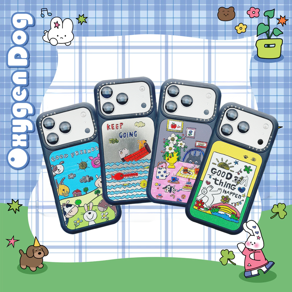 Oxygendog case เคสไอโฟน ลายการ์ตูน เคสกํามะหยี่ For ipone 17promax 17Pro 17 16ProMax 16 15ProMax 15 
