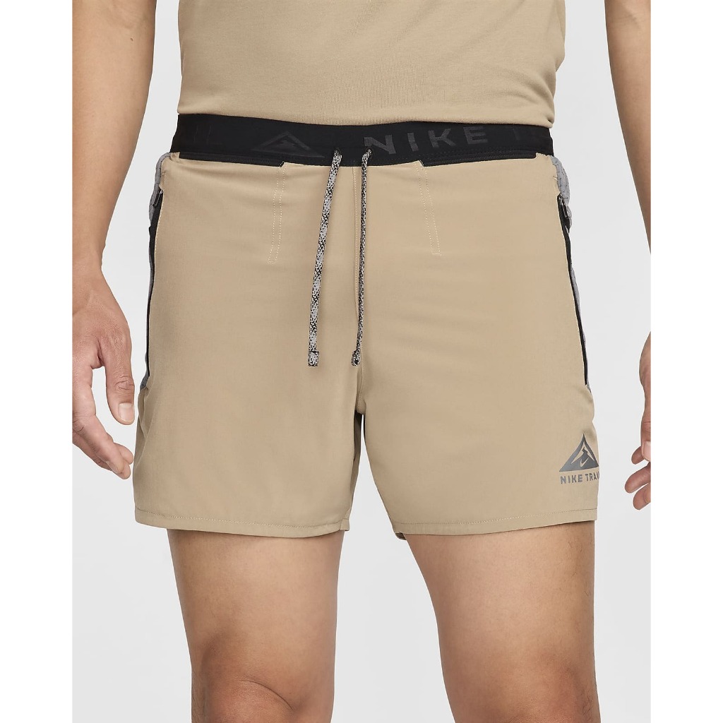 กางเกงวิ่งเทรลขาสั้น 5 นิ้วมีซับในผู้ชาย Nike Dri-FIT ของแท้ ป้ายไทย