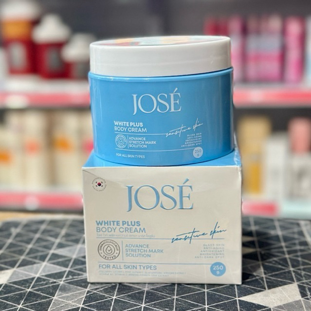 JOSE White Plus Body Cream 250g ครีมบำรุงผิวกาย เติมความชุ่มชื้น ผิวเนียนนุ่ม