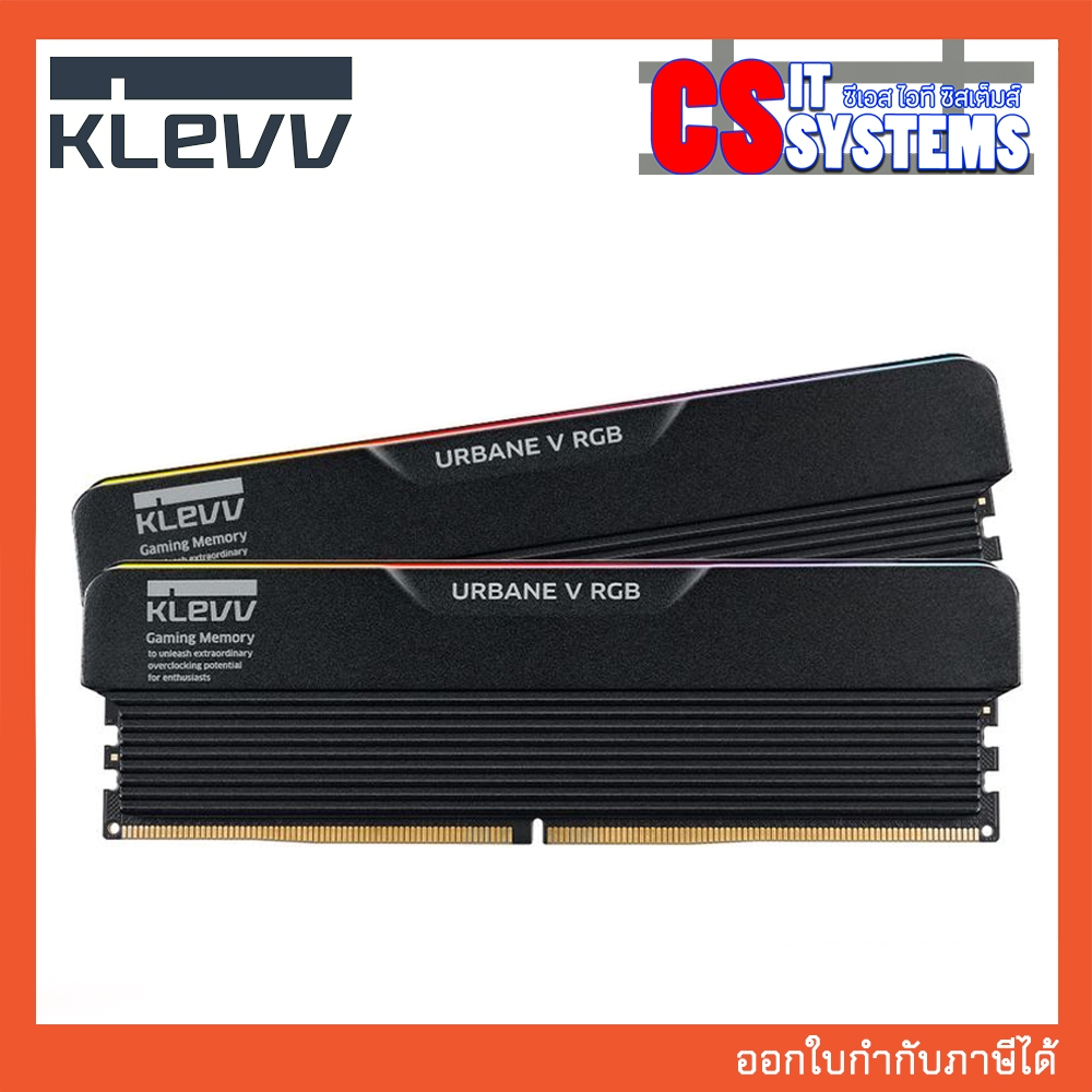 RAM DDR 5 32GB (16GBx2) 6000MHz KLEVV URBANE V RGB CL28 BLACK