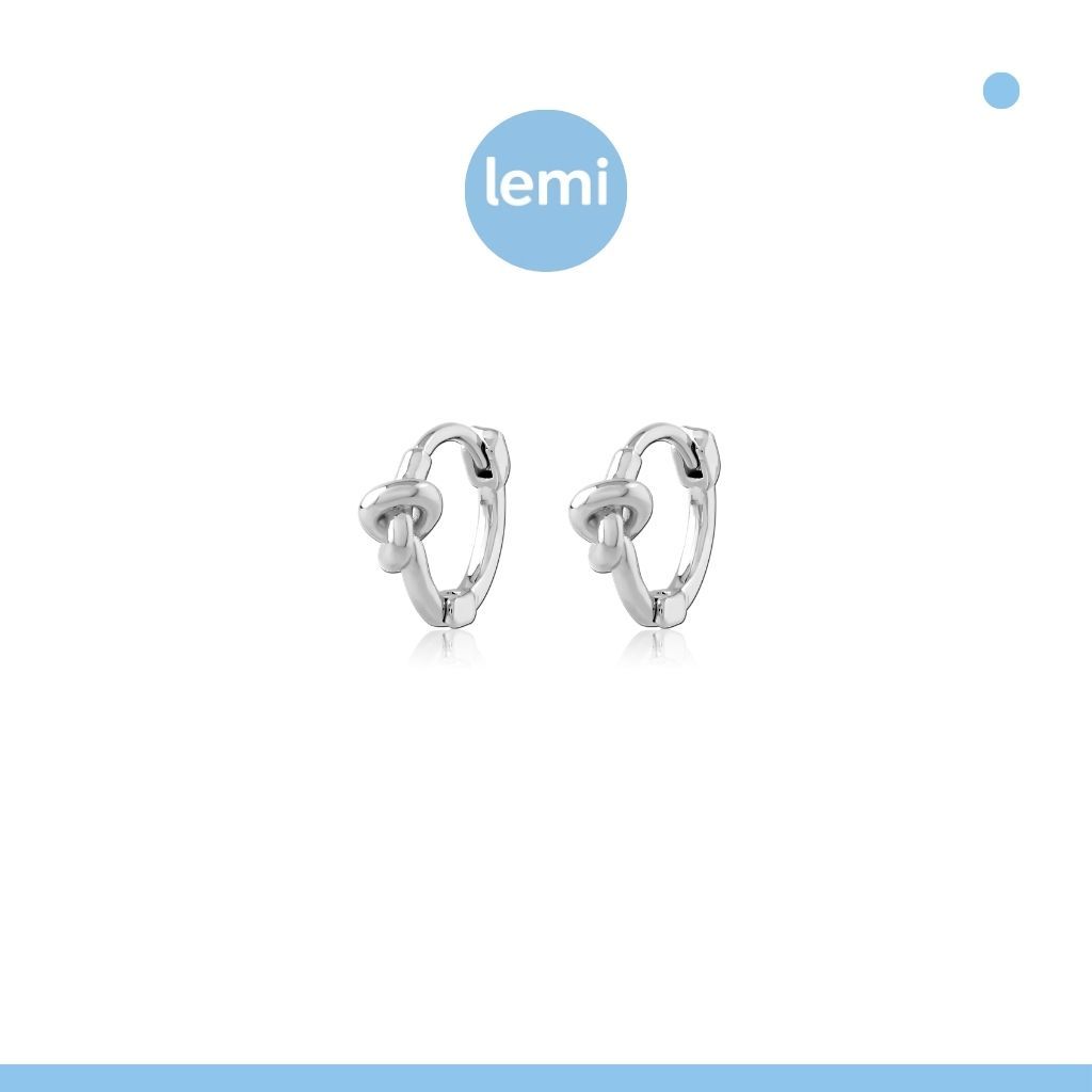 Lemi ต่างหูเพื่อผิวแพ้ง่าย Knot Surgical Steel
