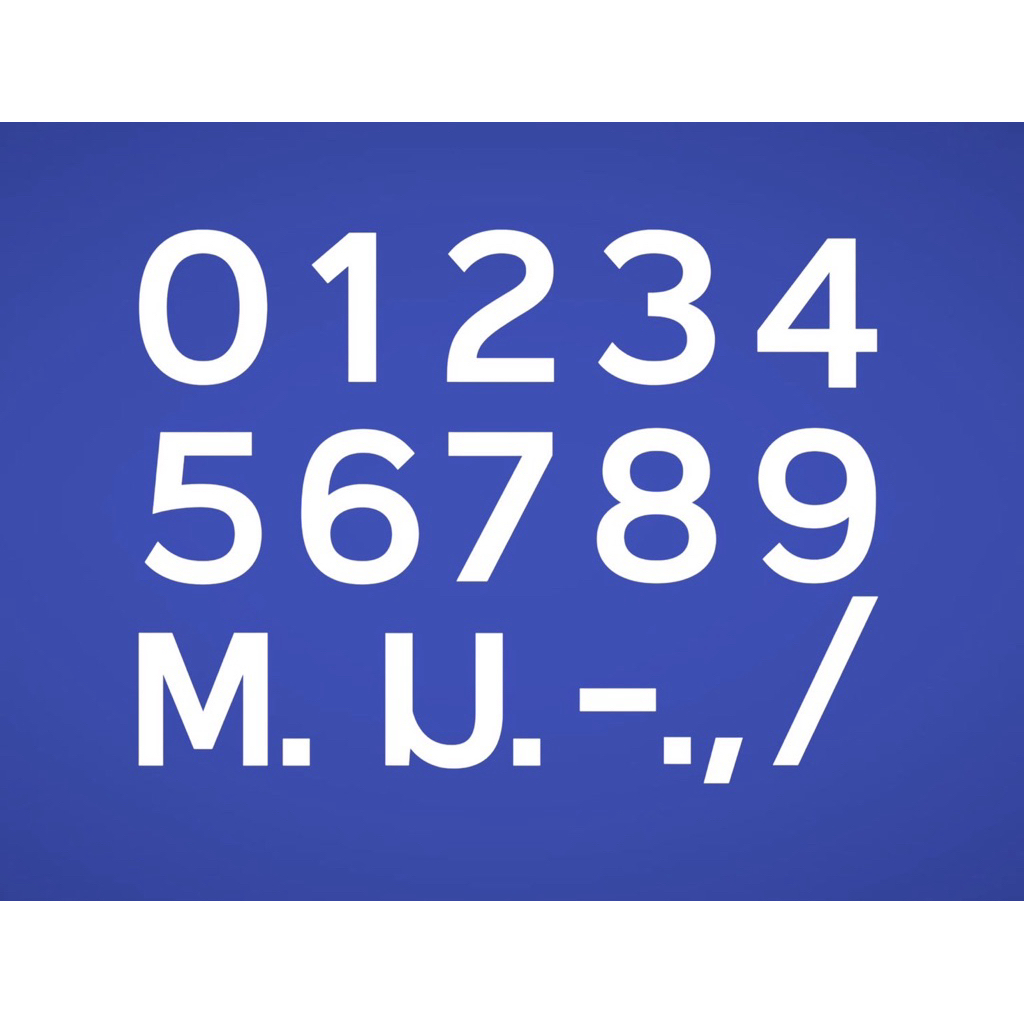 ตัวเลขอะคริลิค สีขาว ขนาดสูง 4 ซม. 5 ซม. 6 ซม. 7.5 ซม. 10 ซม. 12.5 ซม. 15 ซม. รูปแบบทันสมัย