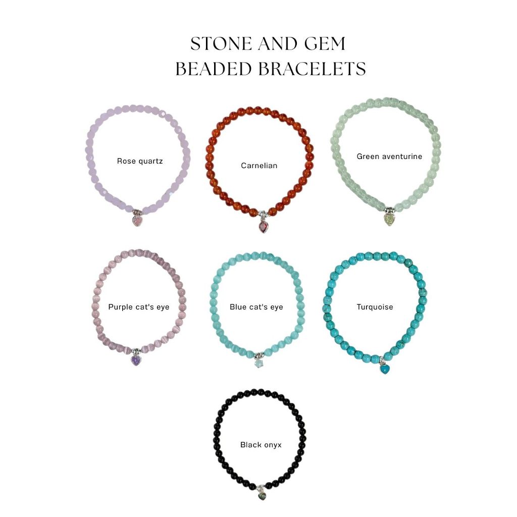 SissyJewelry // ข้อมือรุ่นเอ็นยืด กำไลหิน Stone bracelet