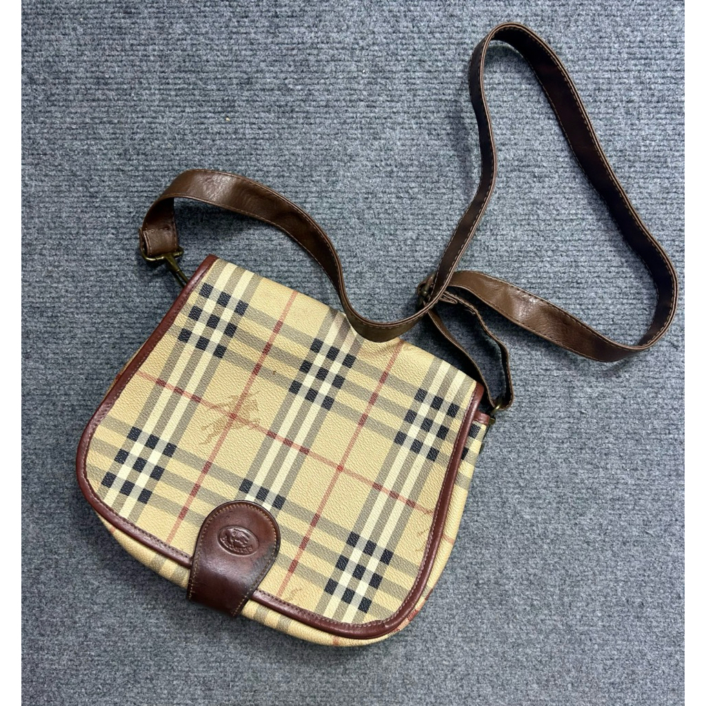 vtg check crossbody bag
