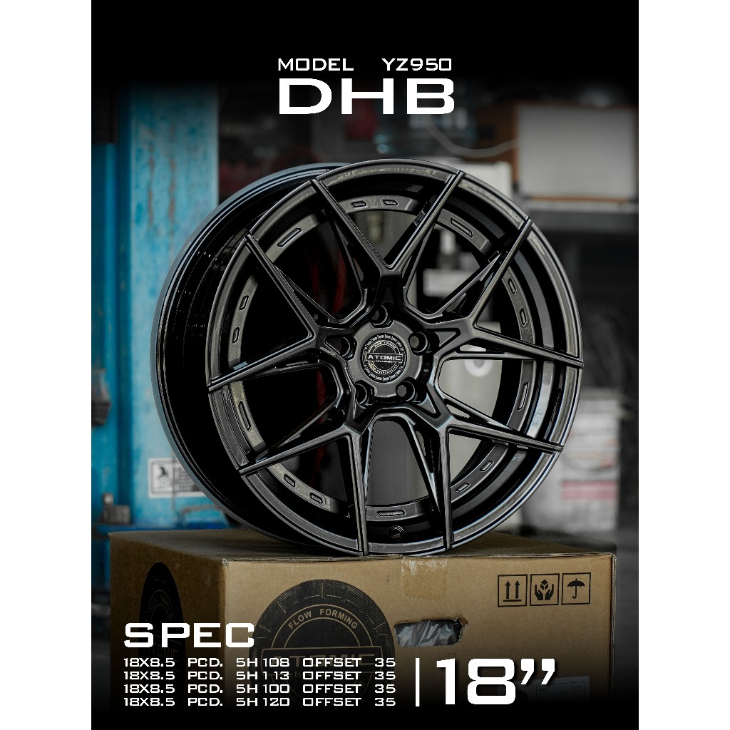 ล้อแม็กซ์ YZ950 ขอบ 18และ19x8.5/9.5 PCD 5H100/108/113/120 ET35/38 มือ1 flowforming