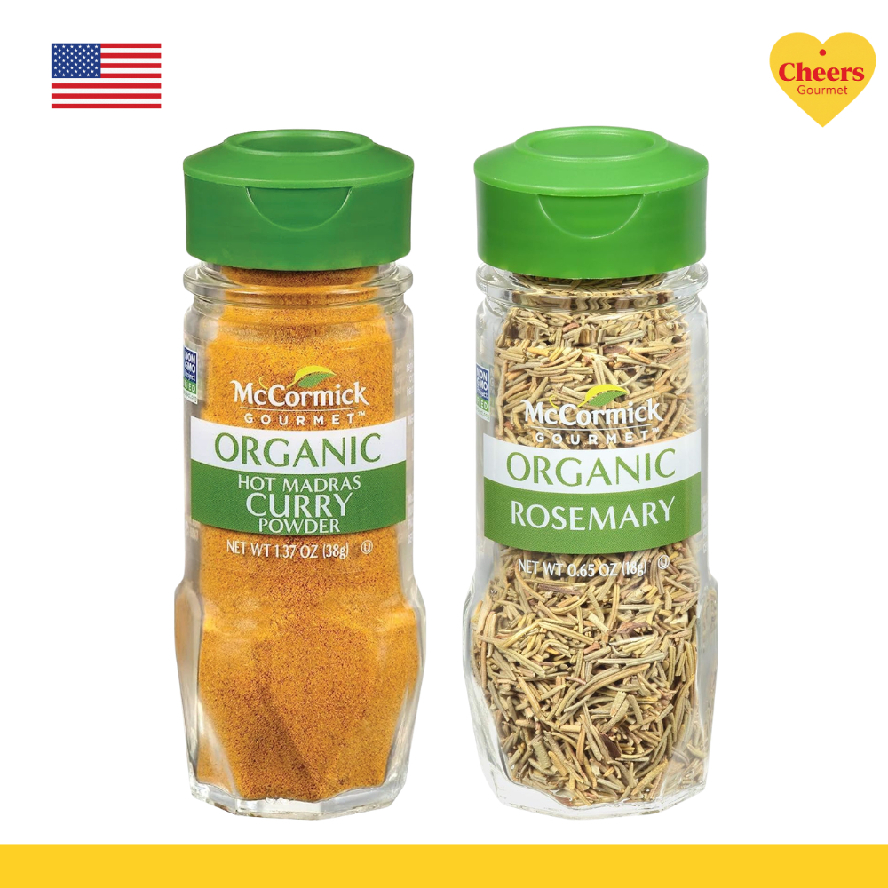 McCormick Gourmet Organic Curry Powder , Rosemary l ผงออแกนิก ผงกระหรี่, ใบโรสแมรี่ ตราแม็คคอร์มิค ก