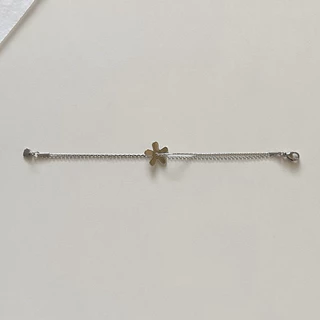 bbluemoons - stainless steel flower bracelet - สร้อยข้อมือสแตนเลส