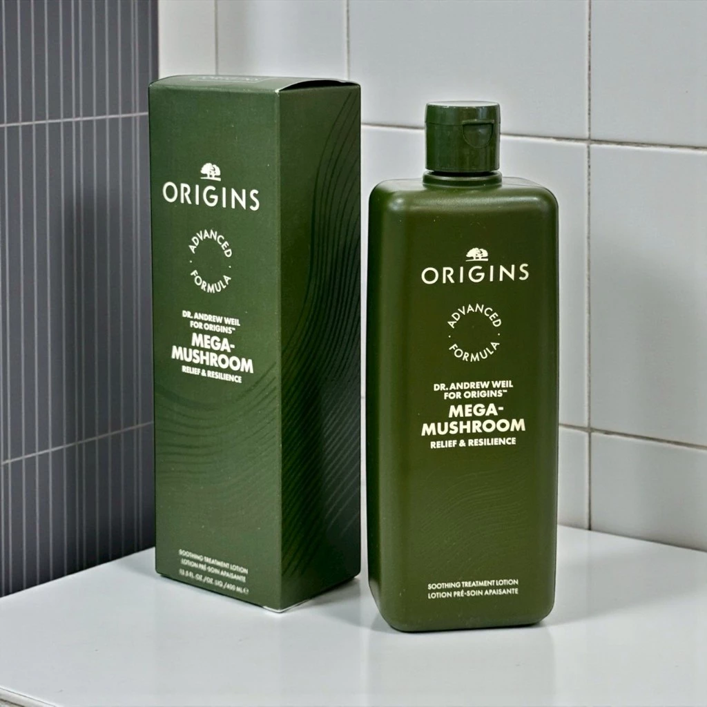 Origins mega-mushroom relief & resilience soothing treatment lotion ขนาด200ml,400ml (สูตรใหม่)
